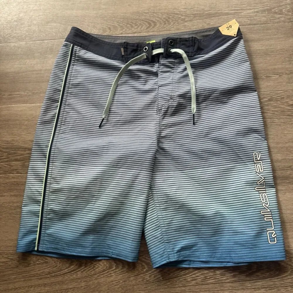 Quiksilver Boys Surfsilk Massive Youth Boardshorts-Snorkel Blue Size 29 Swim